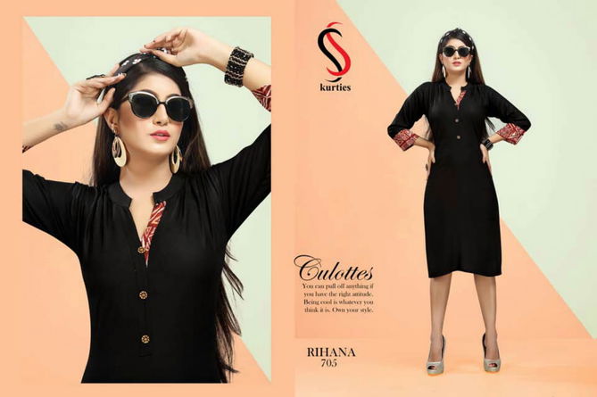 SS Rihana 7 Rayon Running Wear Kurti Collection